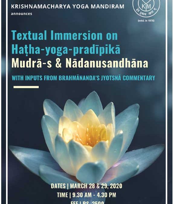 Two-Day International Textual Immersion Workshop on Haṭha-yoga-pradīpikā
