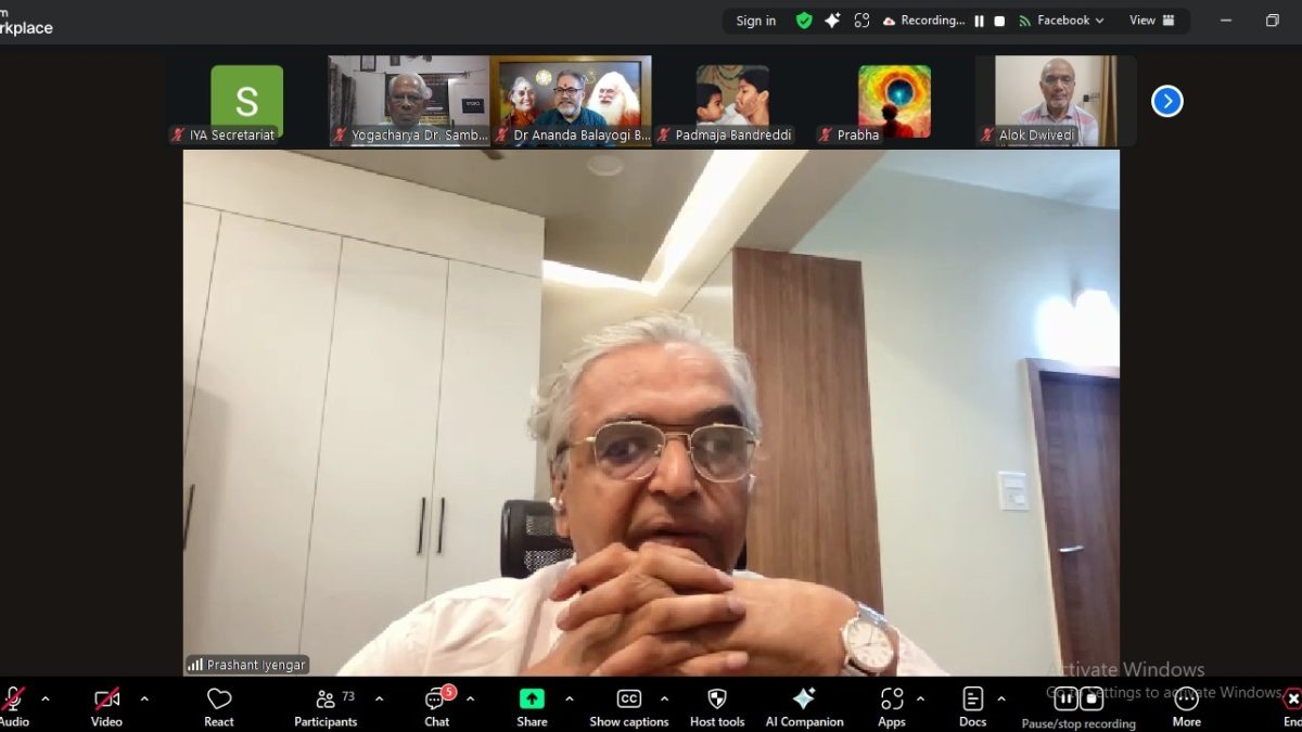 Manthan – Monthly Lecture Series  – From Tradition to Global Practice: Shri Prashant Iyengar on Yoga Philosophy